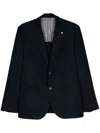 Luigi Bianchi Wool Blazer Textured Finish
