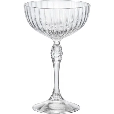 Luigi Bormioli America '20s Set Of 4 Coupe Cocktail Glasses In Transparent