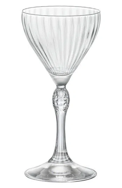 Luigi Bormioli America '20s Set Of 4 Nick & Nora Cocktail Glasses In Transparent