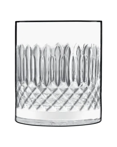 Luigi Bormioli Diamante Set Of Four 13oz Dof Glasses In Transparent