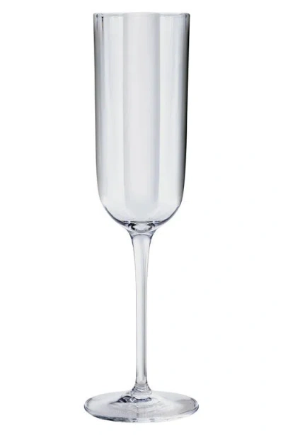 Luigi Bormioli Jazz Set Of 4 Champagne Flutes In Transparent