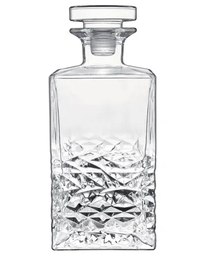 Luigi Bormioli Mixology 25.25oz Textures Spirits Decanter With Airtight Glass Stopper In White