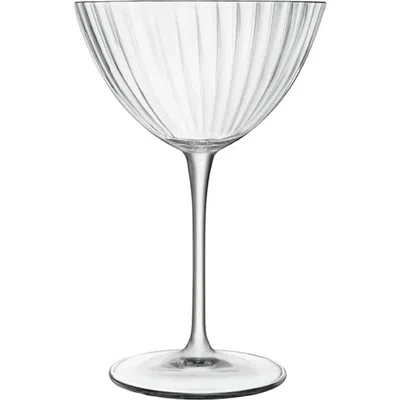 Luigi Bormioli Optica Set Of 4 Martini Glasses In Transparent