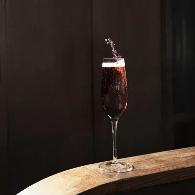 Luigi Bormioli Palace 8 Oz. Flute For Sparkling Wine / Champagne / Prosecco / Cava / Lambrusco Glasses In Clear