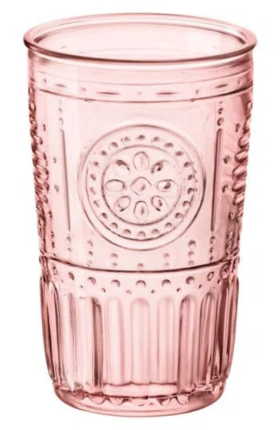 Luigi Bormioli Romantic Cooler Set Of 4 Glasses In Pink