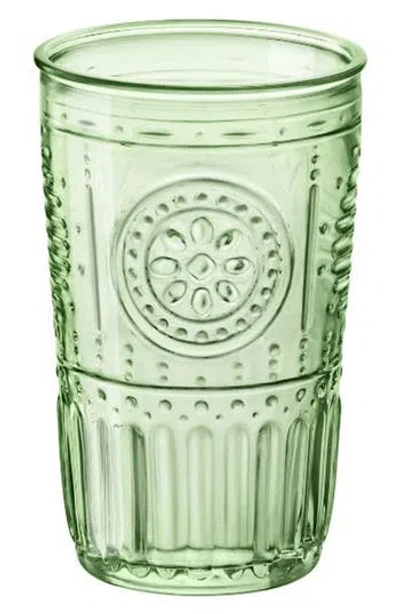 Luigi Bormioli Romantic Cooler Set Of 4 Tumbler Glasses In Green