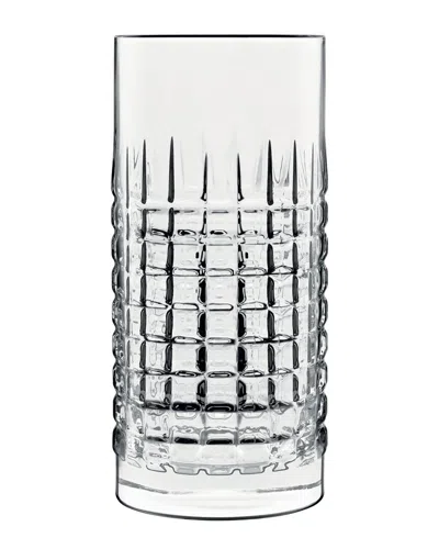 Luigi Bormioli Set Of 4 Mixology Charme Hi-ball 16.25oz Glasses In Transparent