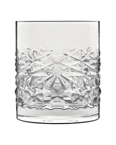 Luigi Bormioli Set Of 4 Mixology Textures 12.75oz Glasses In Transparent