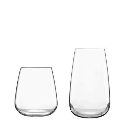 Luigi Bormioli Talismano 8pc Barware Set (4 Dof Glasses & 4 Beverage Glasses) In Clear