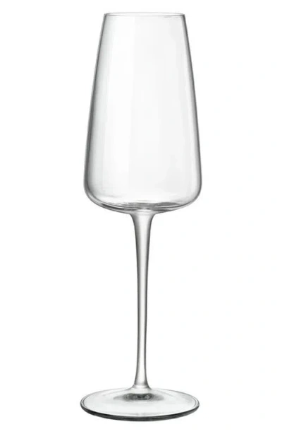 Luigi Bormioli Talismano Set Of 4 Prosecco Flutes In Transparent