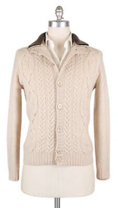 Pre-owned Luigi Borrelli Beige Pullover - Strickjacke - M/50 - (05mg12200202)