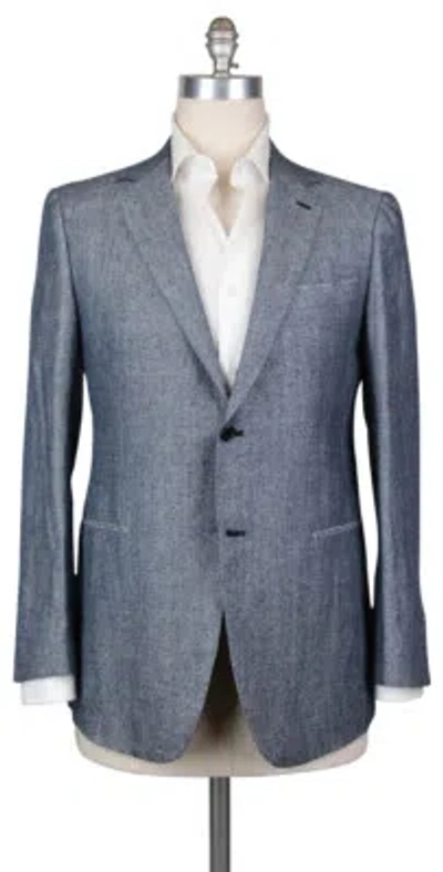 Pre-owned Luigi Borrelli Blue Nail Head Sportcoat - 40/50 - (b4223362r8)