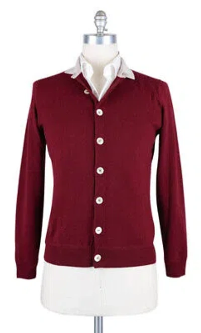Pre-owned Luigi Borrelli Burgundy Red Sweater - Medium/50 - (12mg13200315)