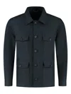 Luigi Borrelli Button-fastening Flap-pocket Overshirt In Blue