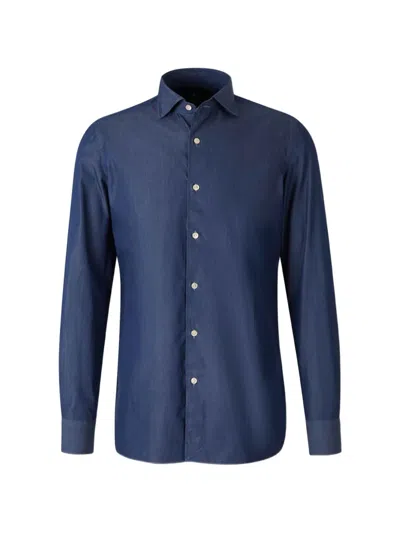 Luigi Borrelli Buttoned Shirt In Blue