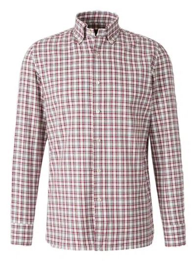 LUIGI BORRELLI CHECKED BUTTON-DOWN SHIRT
