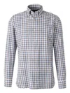 Luigi Borrelli Checked Long-sleeved Shirt In Neutral