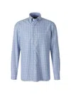 Luigi Borrelli Check-pattern Button-down Shirt In Blue