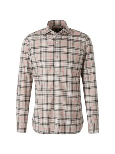 Luigi Borrelli Check-print Long-sleeve Shirt In Multi