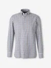 Luigi Borrelli Checked Long-sleeved Shirt In Blue