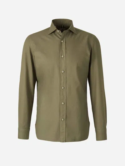 Luigi Borrelli Formal Cotton Shirt In Green