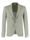 Luigi Borrelli Herringbone Blazer In Gray