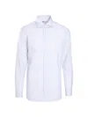 Luigi Borrelli Long-sleeve Check-pattern Shirt In White