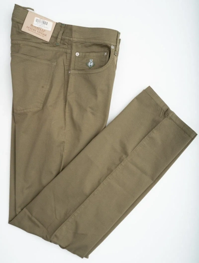 Pre-owned Luigi Borrelli Luxury Vintage Green Cotton Denim Collection Jeans 44 (eu 60)