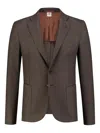 Luigi Borrelli Mélange-effect Blazer In Blue