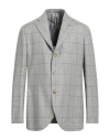Luigi Borrelli Napoli Man Blazer Grey Size 46 Virgin Wool In Gray