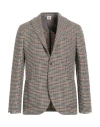 Luigi Borrelli Napoli Man Blazer Military Green Size 42 Wool, Cashmere In Green