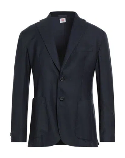 Luigi Borrelli Napoli Man Blazer Navy Size 42 Virgin Wool In Blue