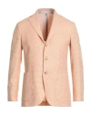 Luigi Borrelli Napoli Man Blazer Orange Size 36 Virgin Wool, Silk, Linen In Orange