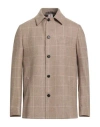 Luigi Borrelli Napoli Man Blazer Sand Size 40 Virgin Wool, Cashmere In Neutral
