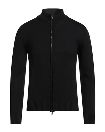 Luigi Borrelli Napoli Man Cardigan Black Size 38 Wool