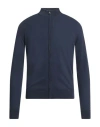 Luigi Borrelli Napoli Man Cardigan Blue Size 46 Cotton