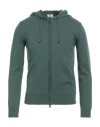 Luigi Borrelli Napoli Man Cardigan Green Size 44 Virgin Wool, Silk, Cashmere