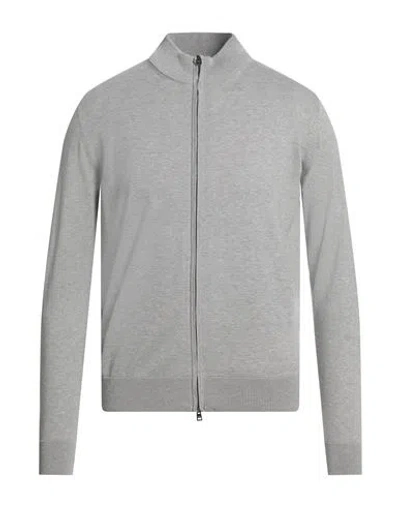 Luigi Borrelli Napoli Man Cardigan Grey Size 46 Cotton