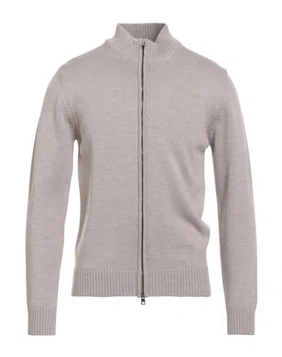 Luigi Borrelli Napoli Man Cardigan Light Brown Size 40 Wool In Sand