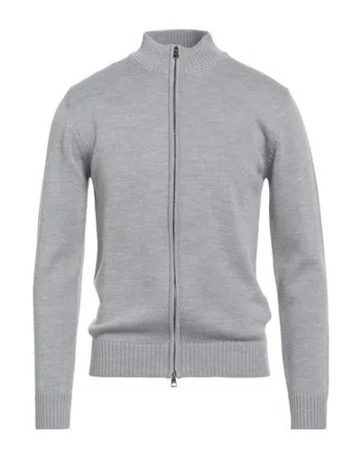 Luigi Borrelli Napoli Man Cardigan Light Grey Size 40 Wool In Gray