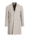 Luigi Borrelli Napoli Man Coat Beige Size 44 Virgin Wool In Gray