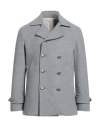 Luigi Borrelli Napoli Man Coat Grey Size 44 Virgin Wool In Gray