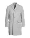 Luigi Borrelli Napoli Man Coat Light Grey Size 44 Cashmere In Gray