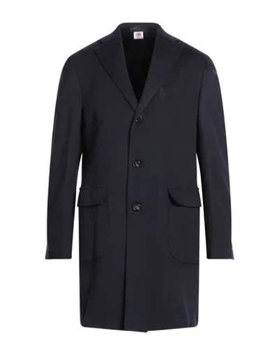 Luigi Borrelli Napoli Man Coat Midnight Blue Size 40 Cashmere