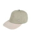 Luigi Borrelli Napoli Man Hat Sage Green Size Xl Leather, Nylon