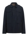 Luigi Borrelli Napoli Man Jacket Midnight Blue Size 44 Polyester, Cotton In Blue