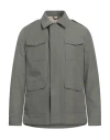 Luigi Borrelli Napoli Man Jacket Military Green Size 38 Polyester, Cotton