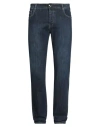 Luigi Borrelli Napoli Man Jeans Blue Size 35 Cotton, Elastane In Blue