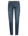 Luigi Borrelli Napoli Man Jeans Blue Size 38 Cotton, Elastane In Blue