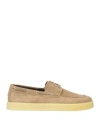 Luigi Borrelli Napoli Man Loafers Sand Size 8 Leather In Beige